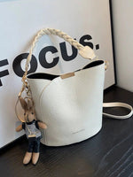 Detachable Strap Bucket Shaped Bag
