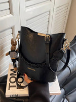 Detachable Strap Bucket Shaped Bag