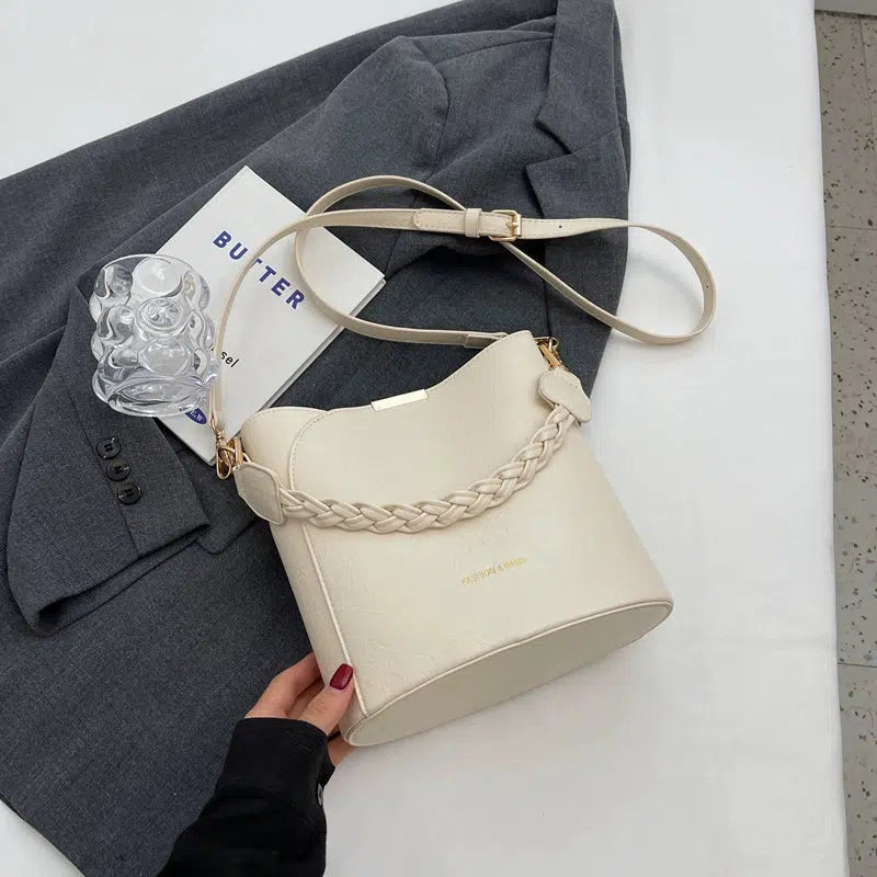 Detachable Strap Bucket Shaped Bag