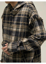 Devil Hooded Plaid Jacket