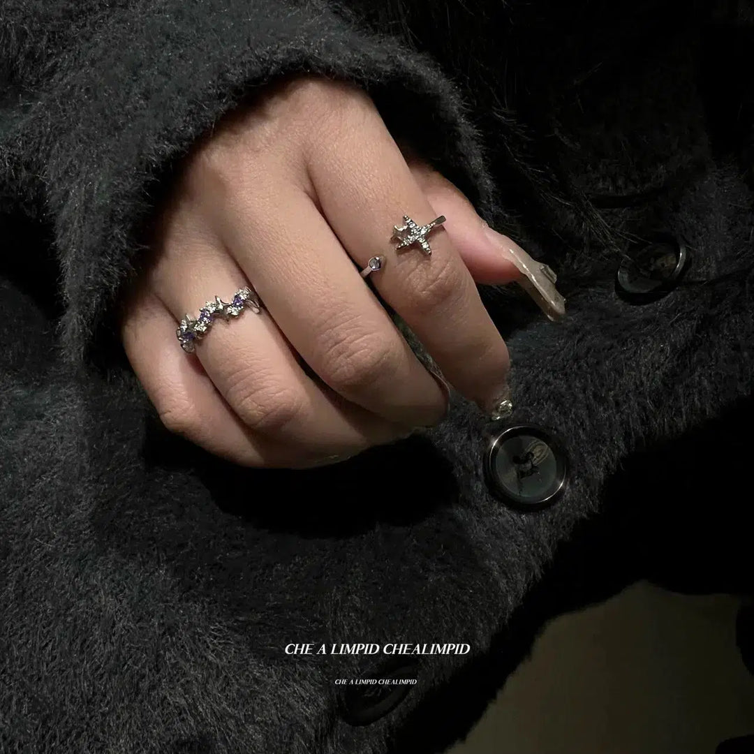 Diamond Crystal Design Rings