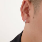 Diamond Eye Hoop Earrings