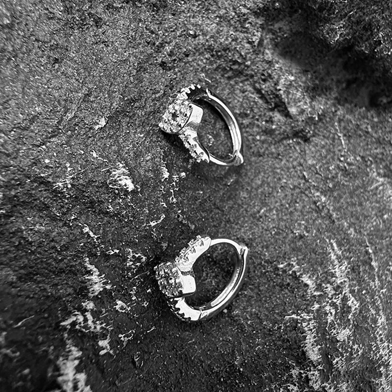 Diamond Eye Hoop Earrings