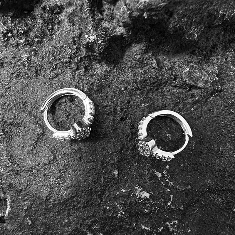 Diamond Eye Hoop Earrings