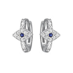 Diamond Eye Hoop Earrings