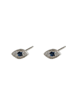 Diamond Eye Stud Earrings