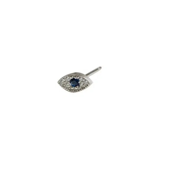 Diamond Eye Stud Earrings