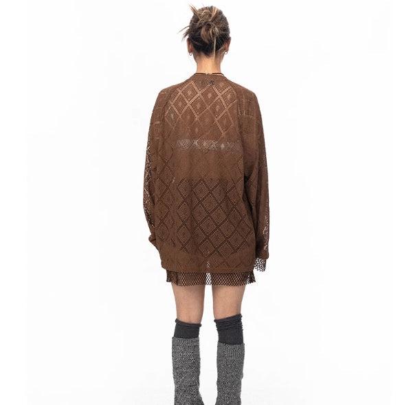 Diamond Grid Stitching Mesh
