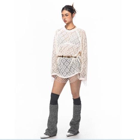 Diamond Grid Stitching Mesh