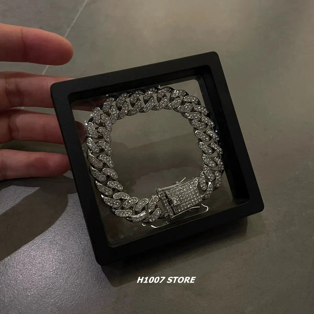 Diamond Inlaid Cuban Bracelet