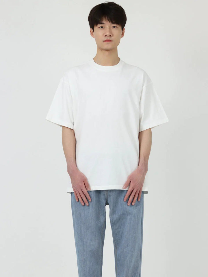 Distressed Basic round neck T-shirt