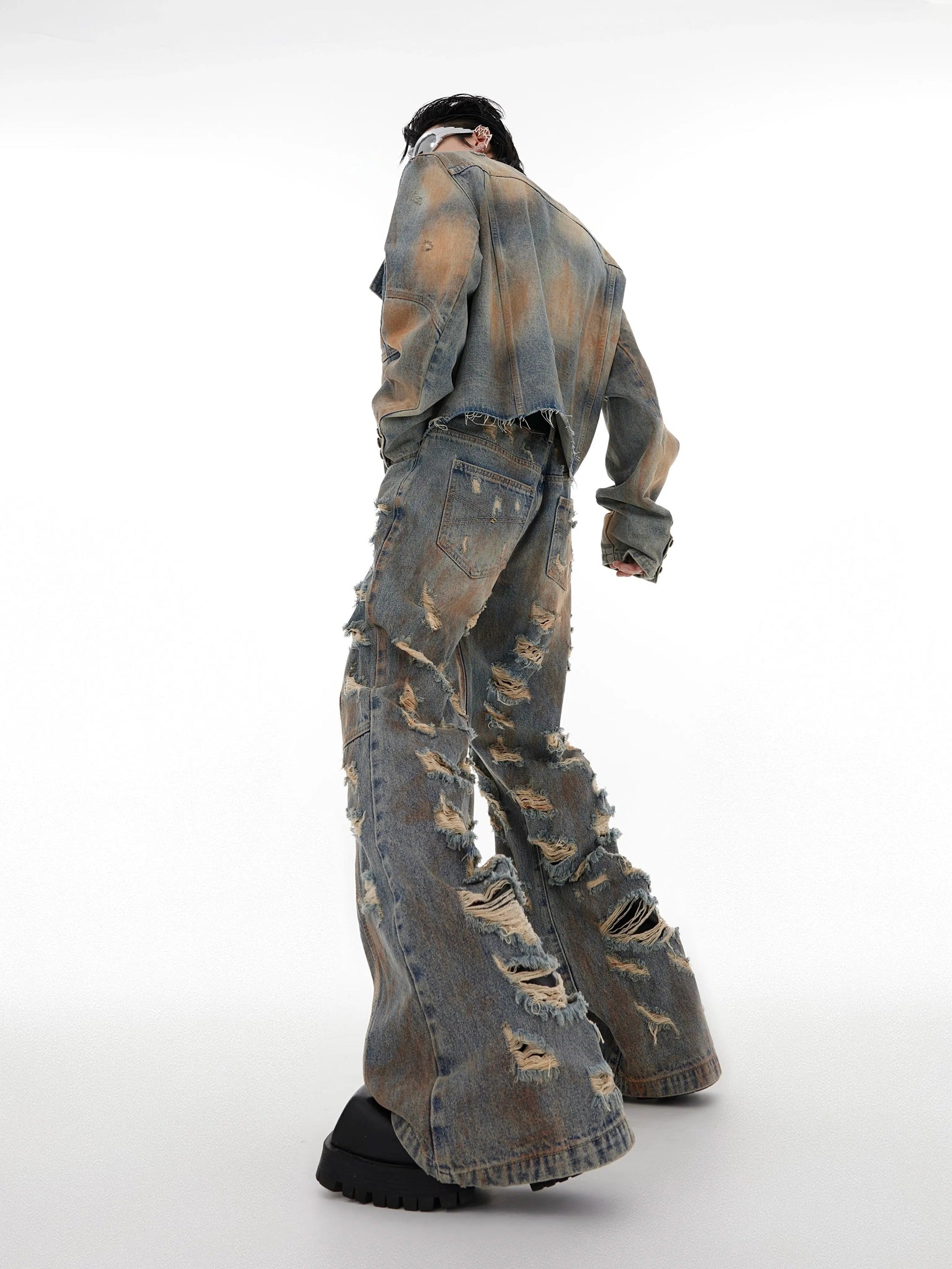 Destroyed Denim Jacket