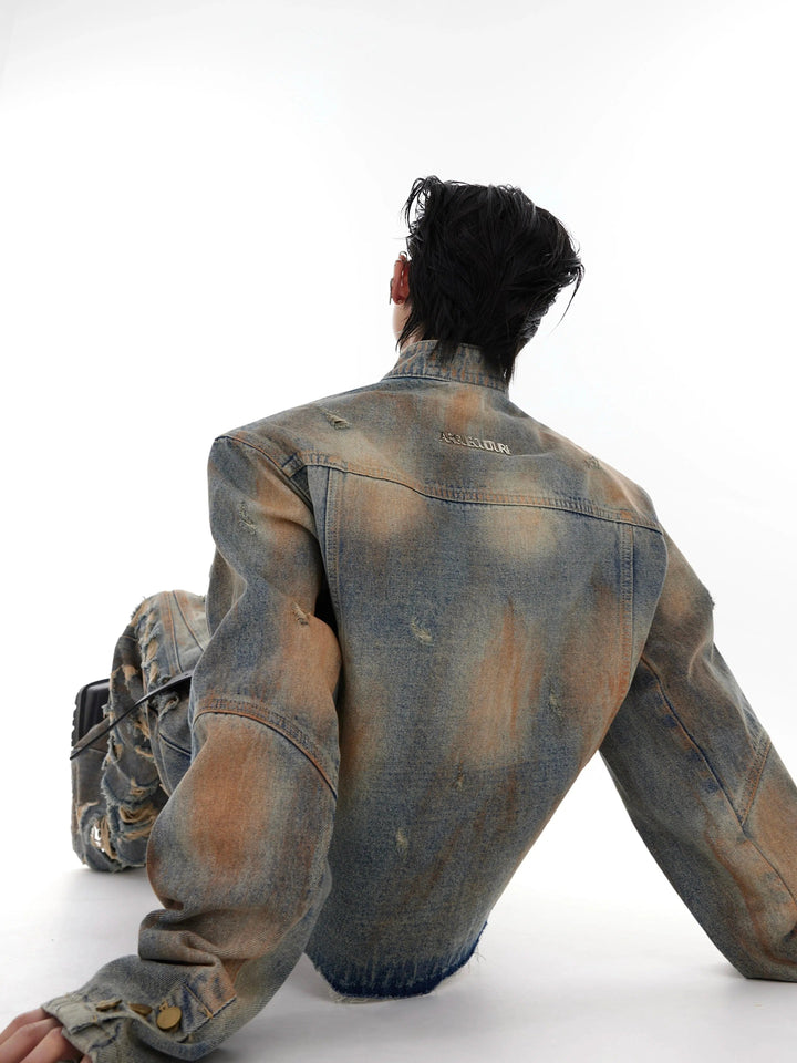 Destroyed Denim Jacket