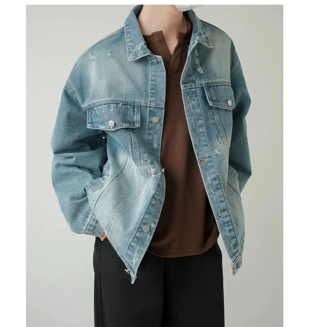 Distressed Denim Jacket