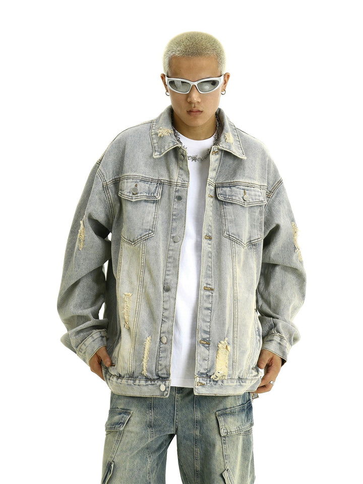 Distressed Denim Jacket