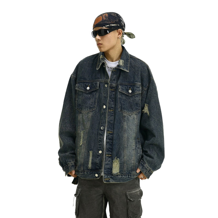 Distressed Denim Jacket