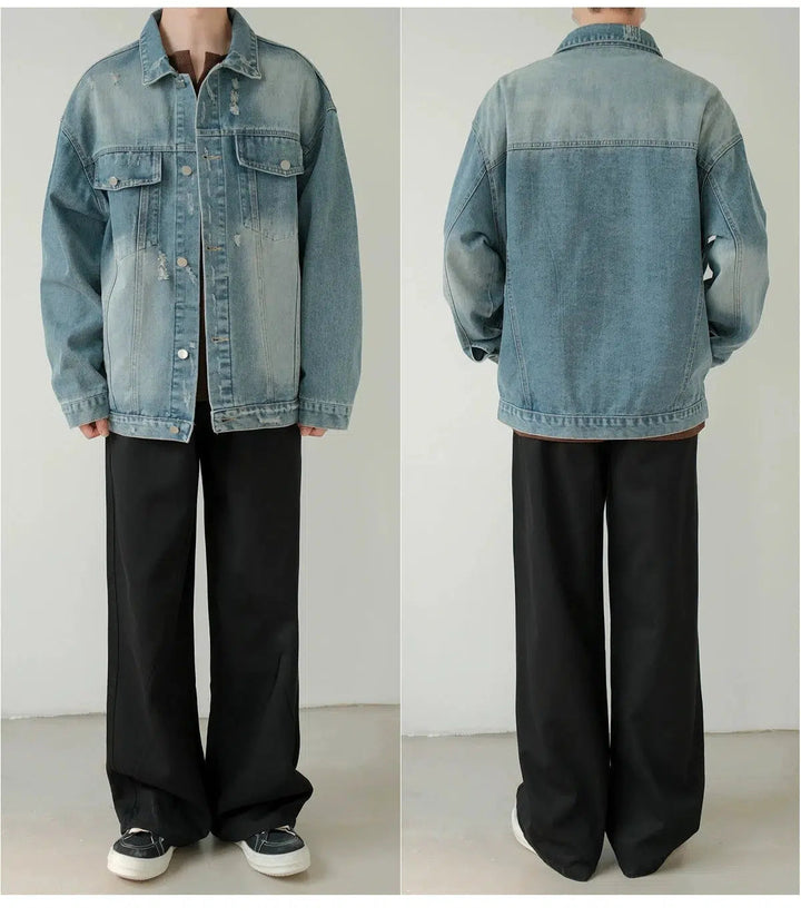 Distressed Denim Jacket