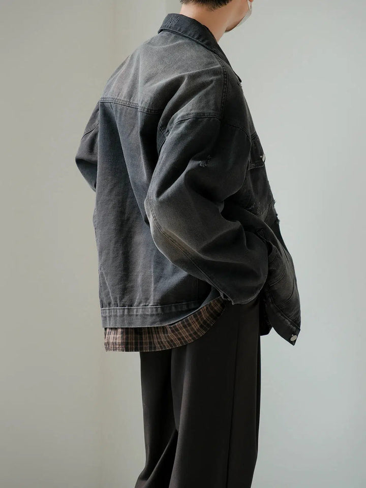 Distressed Denim Jacket