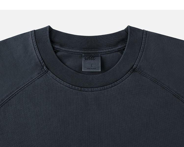 Distressed Dyed Raglan Sleeve T-shirt