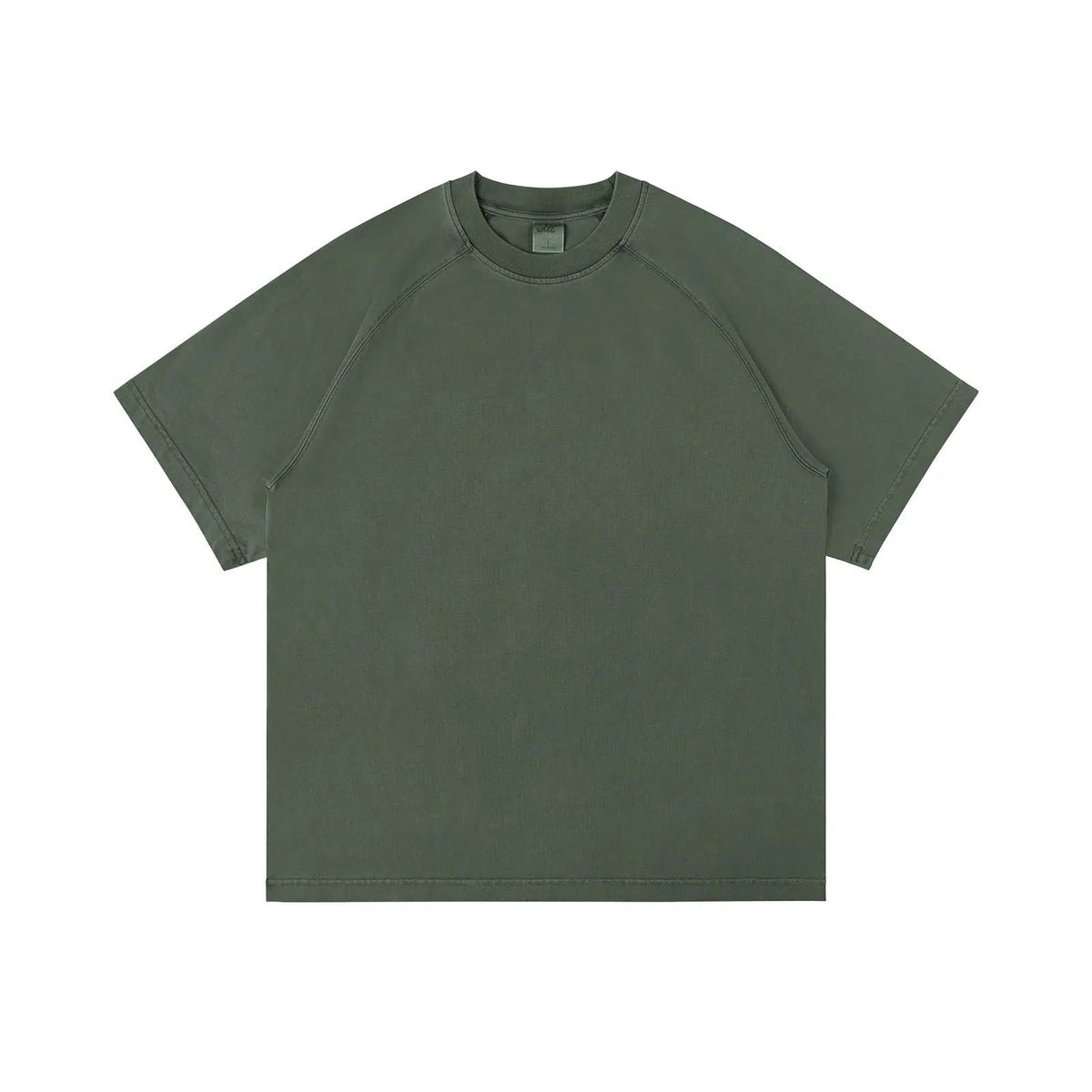 Distressed Dyed Raglan Sleeve T-shirt