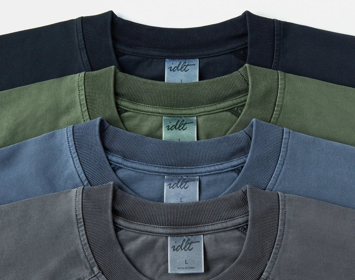 Distressed Dyed Raglan Sleeve T-shirt