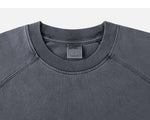 Distressed Dyed Raglan Sleeve T-shirt