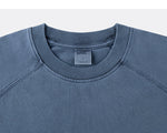 Distressed Dyed Raglan Sleeve T-shirt