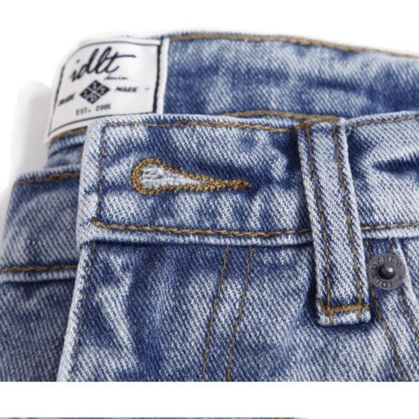 Distressed Ripped Slim Fit Jeans