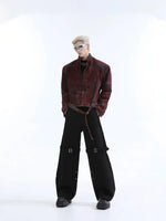 Distressed Silhouette Denim Jacket