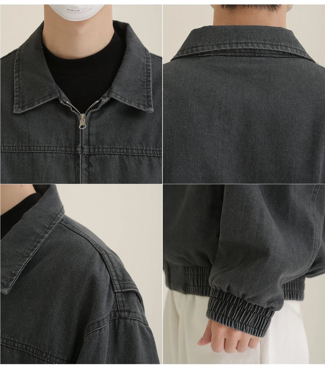 Distressed Washed Denim Jacket