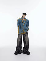 Distressed Wide-leg Pants