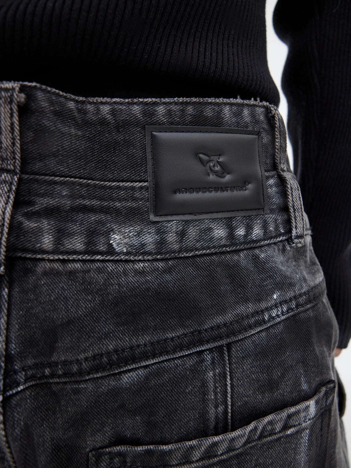 Distressed Wide-leg Pants