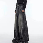 Distressed Wide-leg Pants