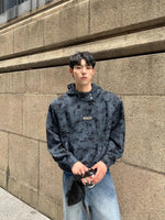 Distressed printing Hoodies with Front Pocket