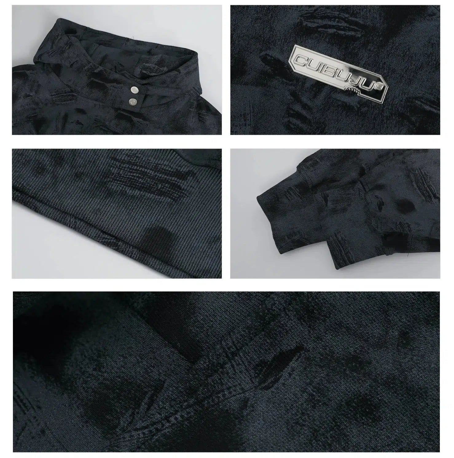 Distressed printing Hoodies with Front Pocket