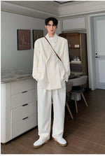 Double Breasted Blazer & Pleated Pants