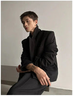 Double Breasted Blazer Wide Leg Set