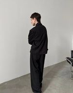 Double Breasted Blazer Wide Leg Set