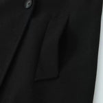 Double-Breasted Pockets Wool Coat