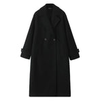 Double-Breasted Pockets Wool Coat