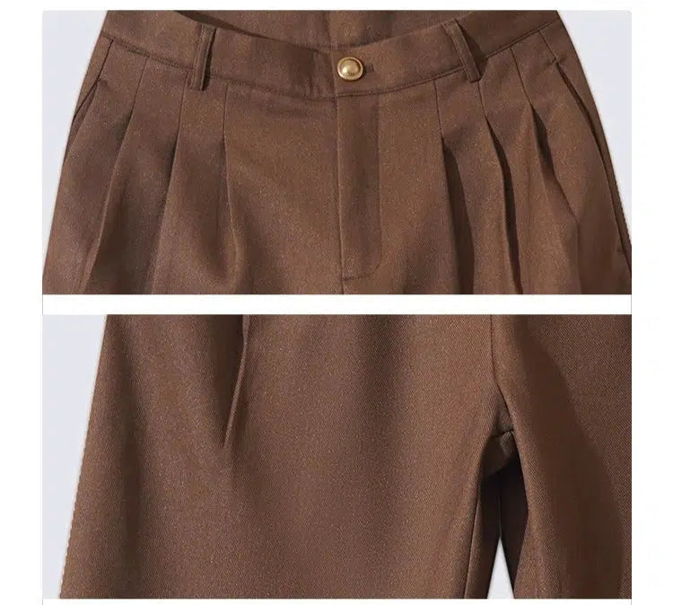 Double-Breasted Suit Wide-Leg Pants Set