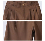 Double-Breasted Suit Wide-Leg Pants Set