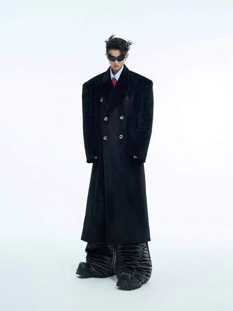 Double-Breasted Wool Coat