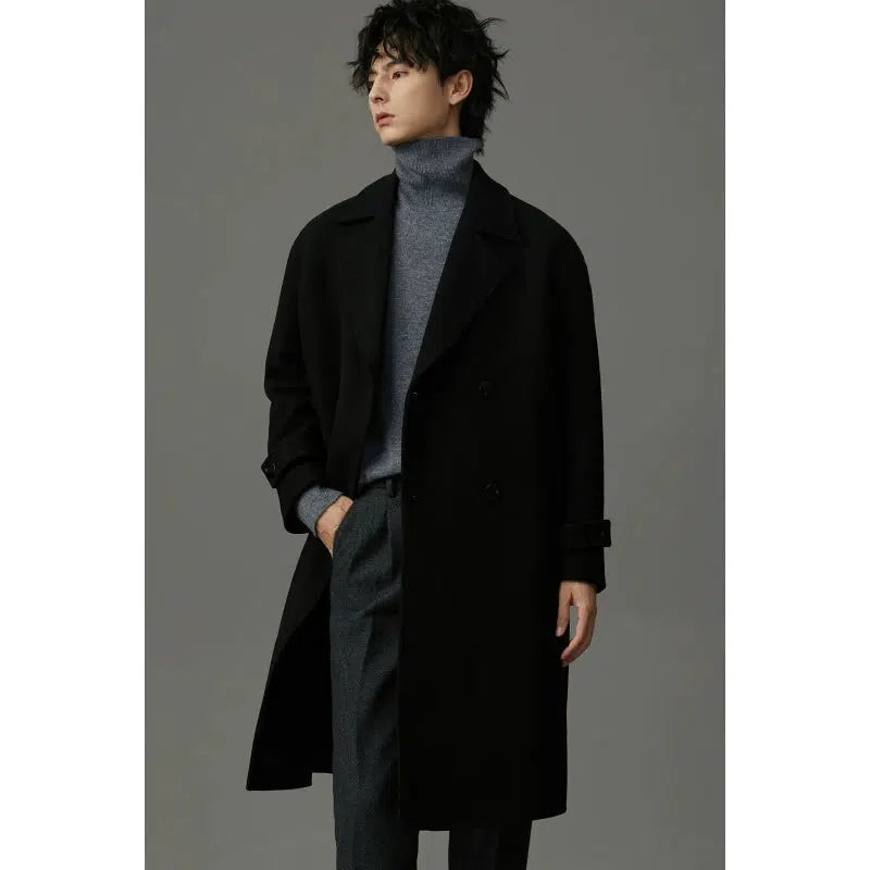 Double-Breasted Wool Coat