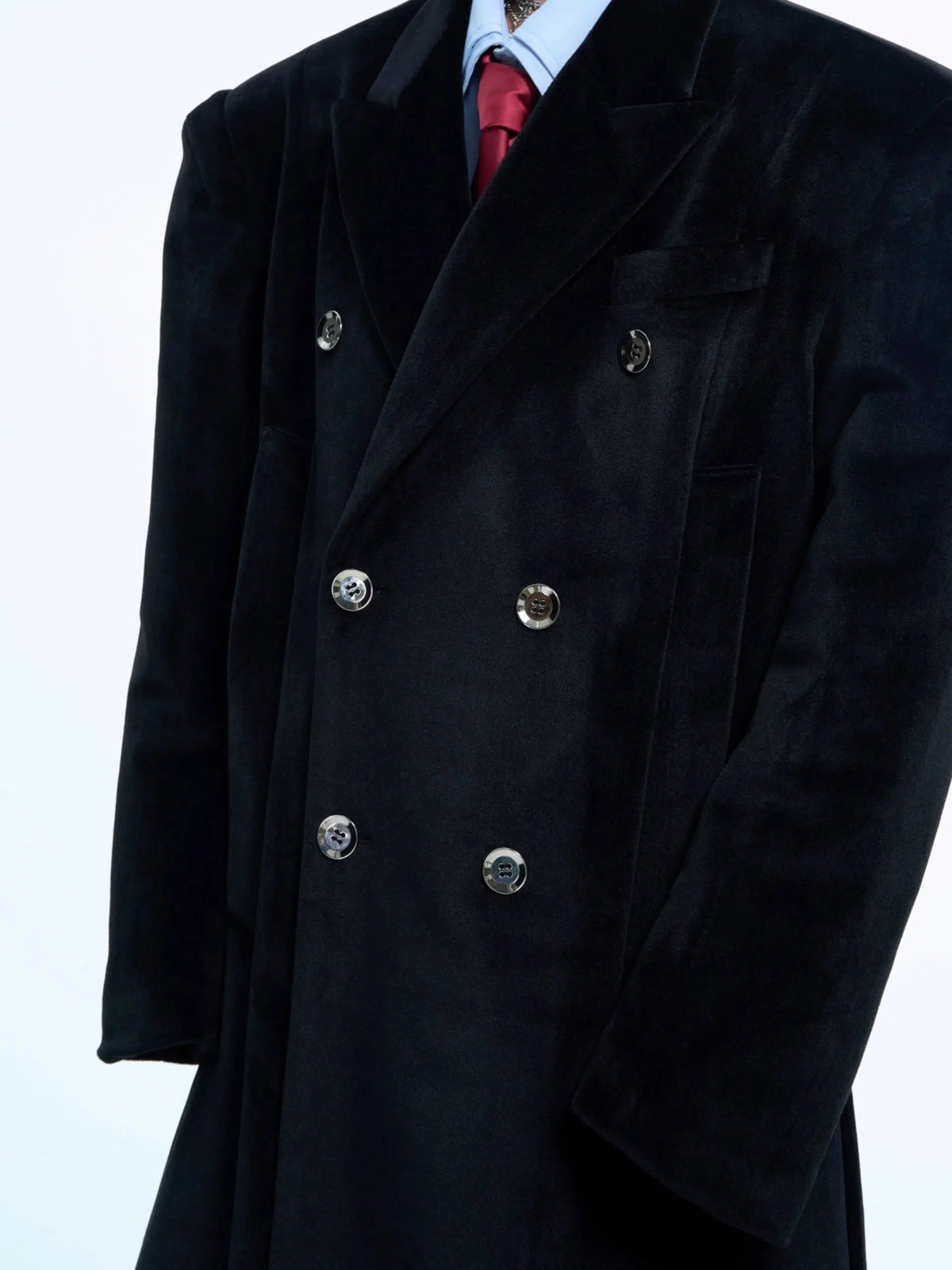 Double-Breasted Wool Coat