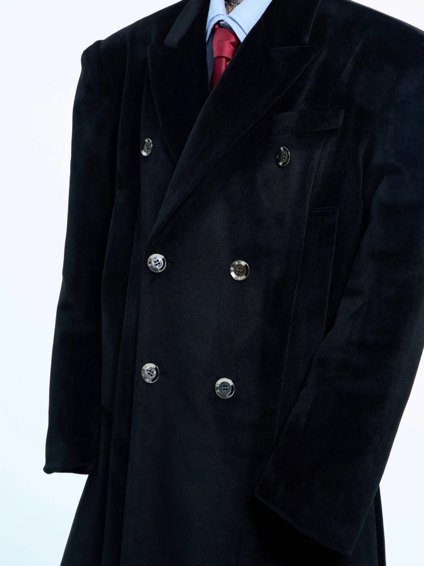 Double-Breasted Wool Coat