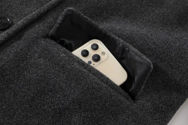 Double-Breasted Wool Coat