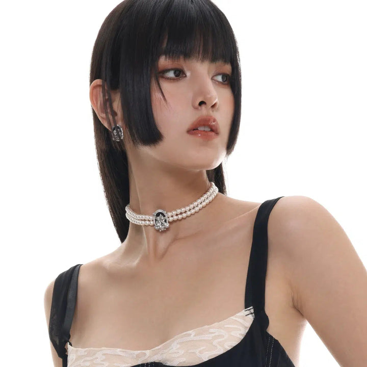 Double Layer Pearl Necklace