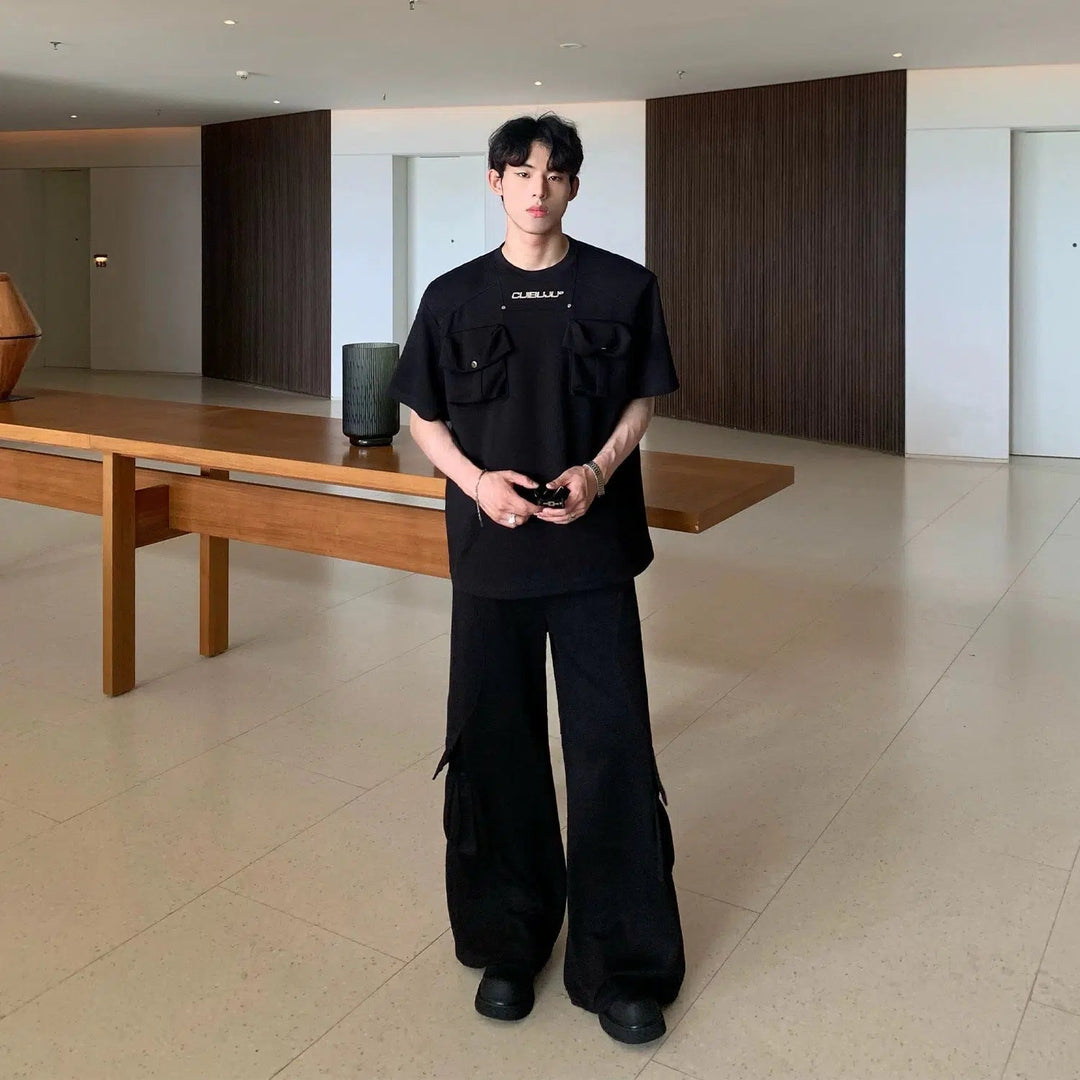 Double Pocket Short Sleeve T-shirt & Track Pants