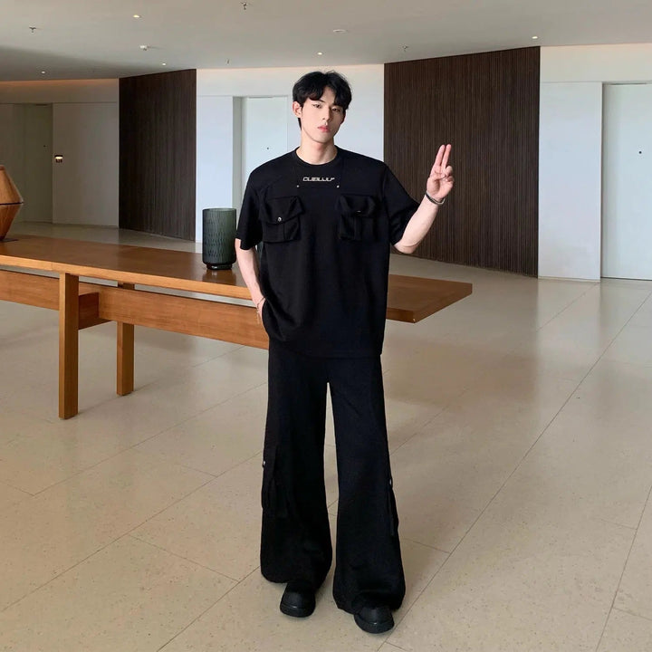 Double Pocket Short Sleeve T-shirt & Track Pants